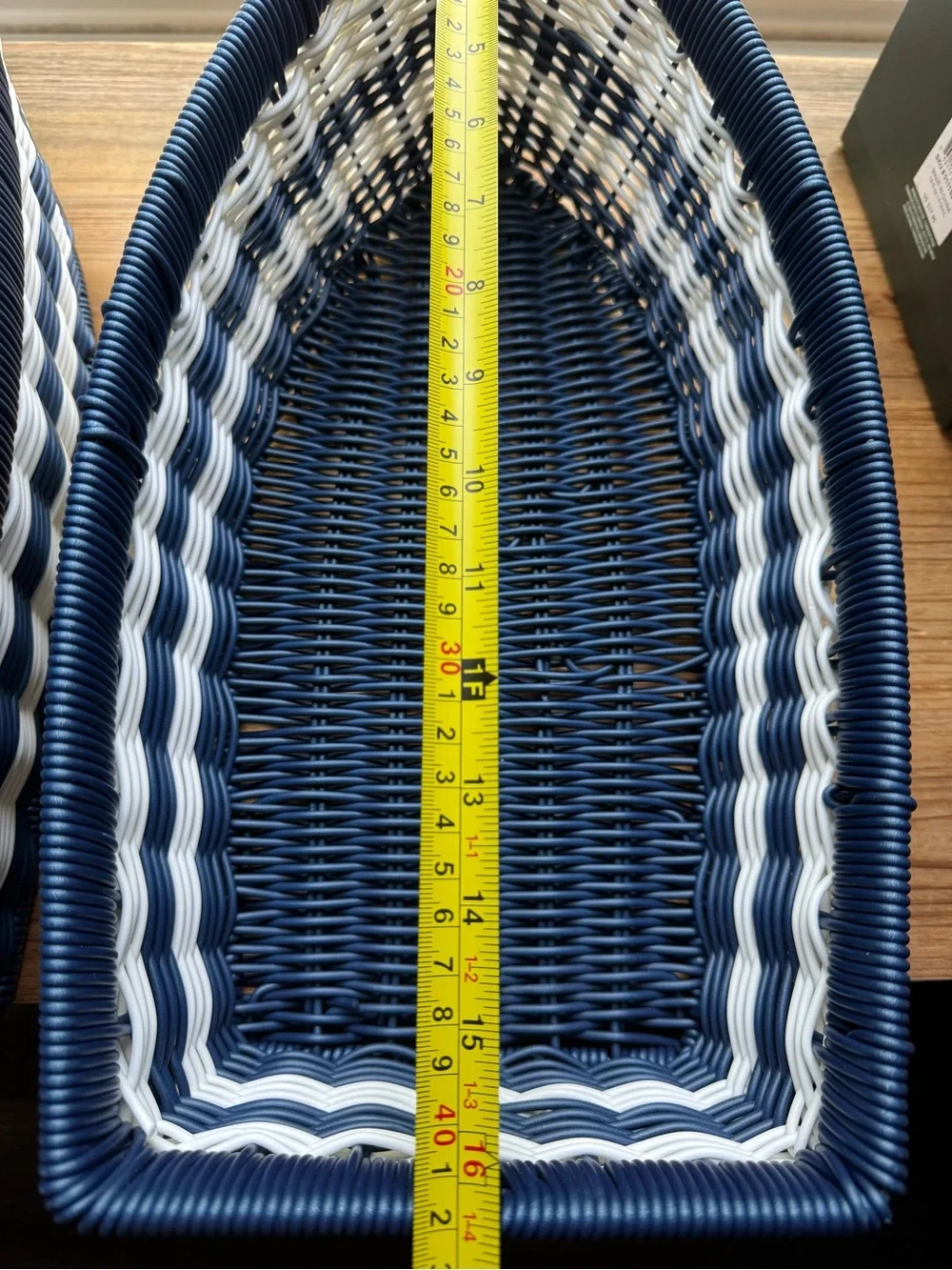 2 pc Set Ciroa Canoe Shaped Resin Nesting Baskets